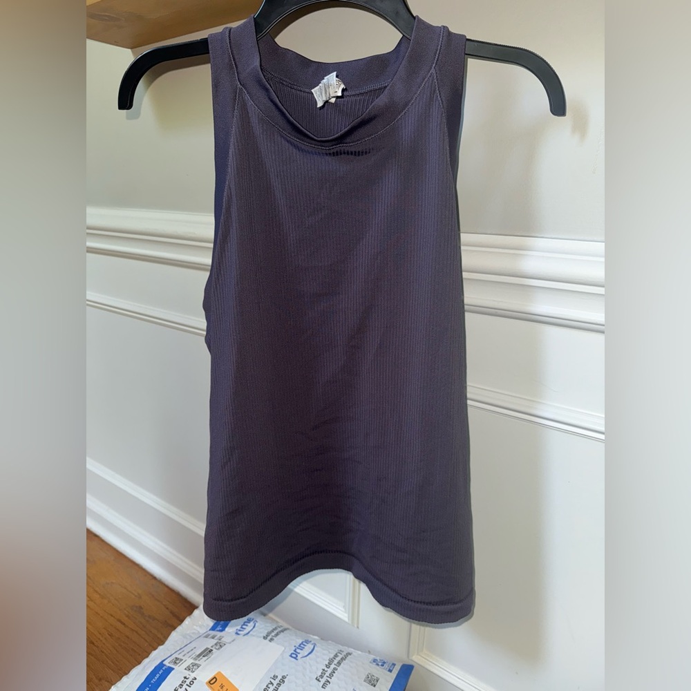 Athleta Deep Purple Ribbed Tank